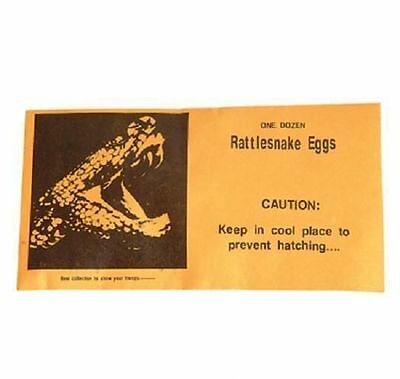 Rattlesnake Egg - Great Gag Item - Party Favor Toy Joke #aa26 Free Shipping