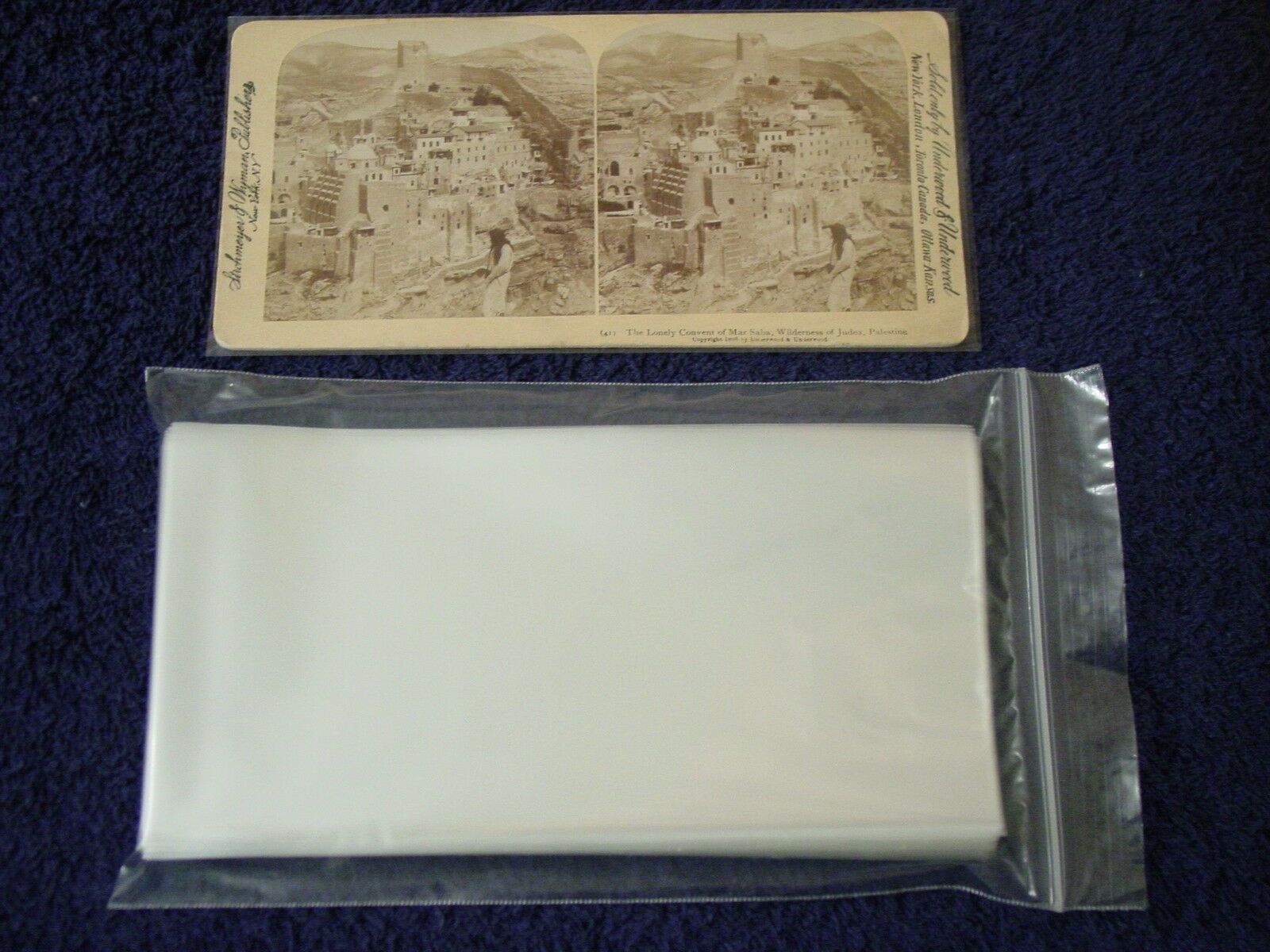 100 Stereoview/stereoscopic Photo Sleeves Pack/lot ~ 1.5 Mil Poly Archival Safe
